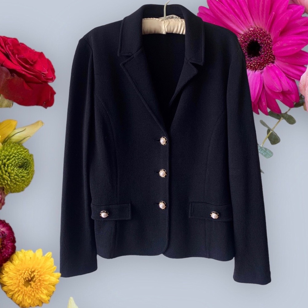 St. John Collection Black Blazer